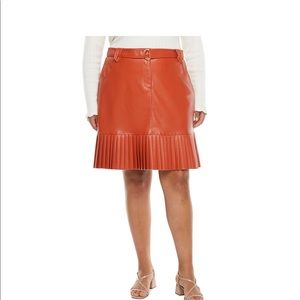 Ryegrass Womens mid rise pleated skirt